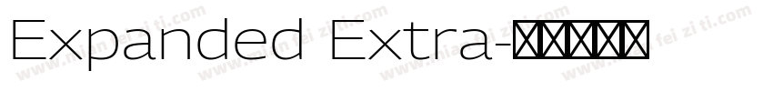 Expanded Extra字体转换